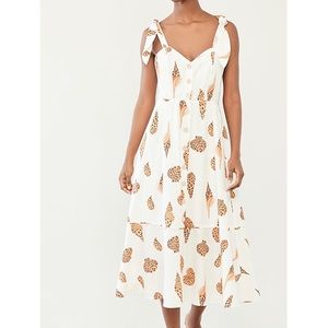 Farm Rio Seashell midi dress